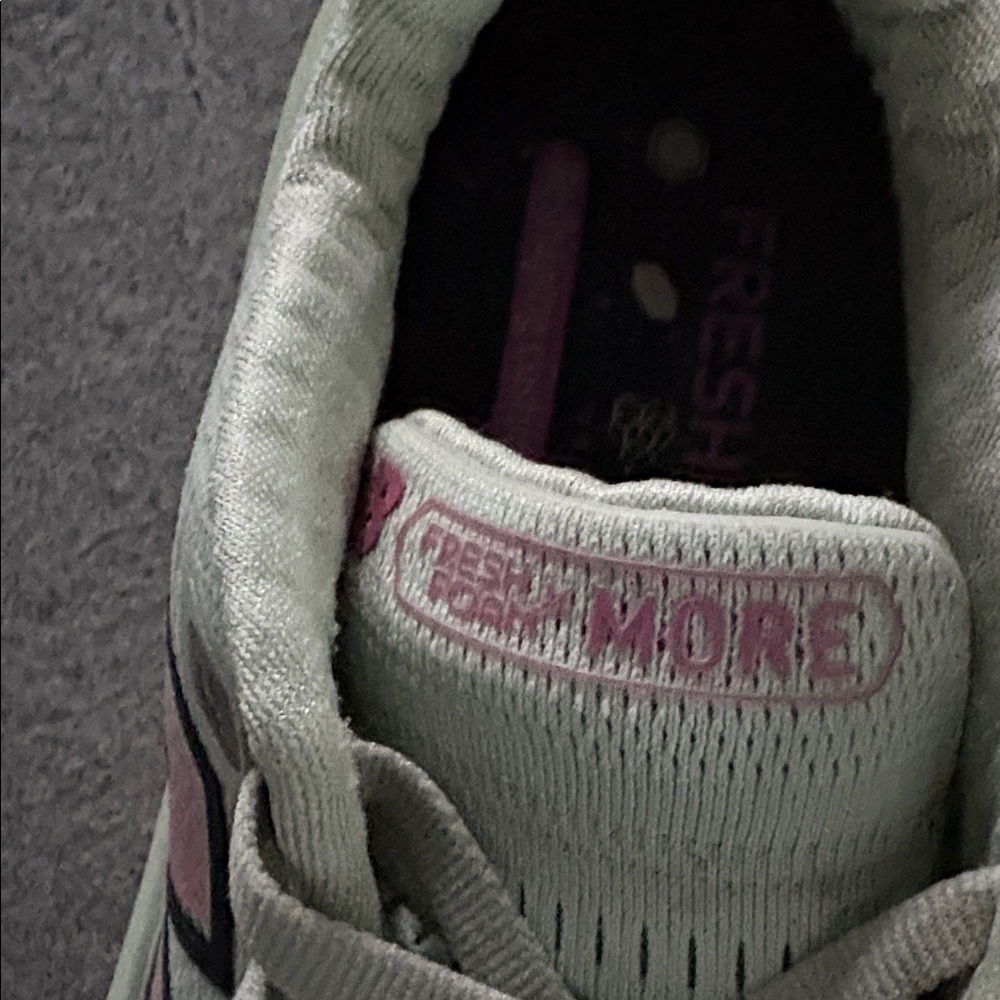 New Balance Women's Athletic Shoes - Light Green and Pink - Picture 5 of 6